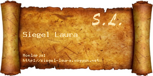 Siegel Laura névjegykártya